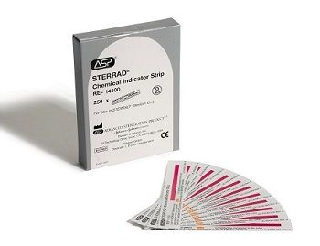 STERRAD Indicator แผ่นทดสอบการปลอดเชื้อ สำหรับการอบฆ่าเชื้ออุณหภูมิต่ำ