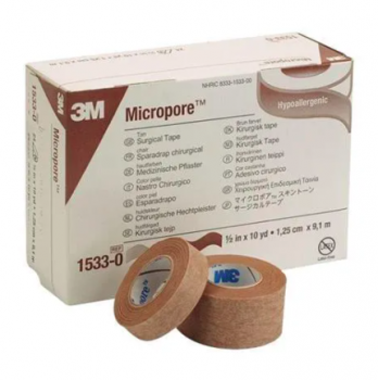 3M 1533 Micropore Skintone เทปแต่งแผล ชนิดเยื่อกระดาษสีเนื้อ